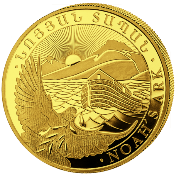 1 g Gold Arche Noah - Vorderseite Münze