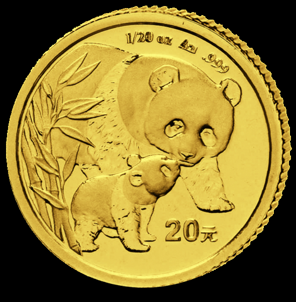 1/20 Unze Gold 20 Yuan China Panda 2004
