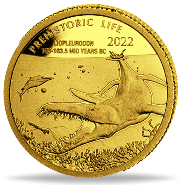 100 Francs Liopleurodon - Vorderseite Münze