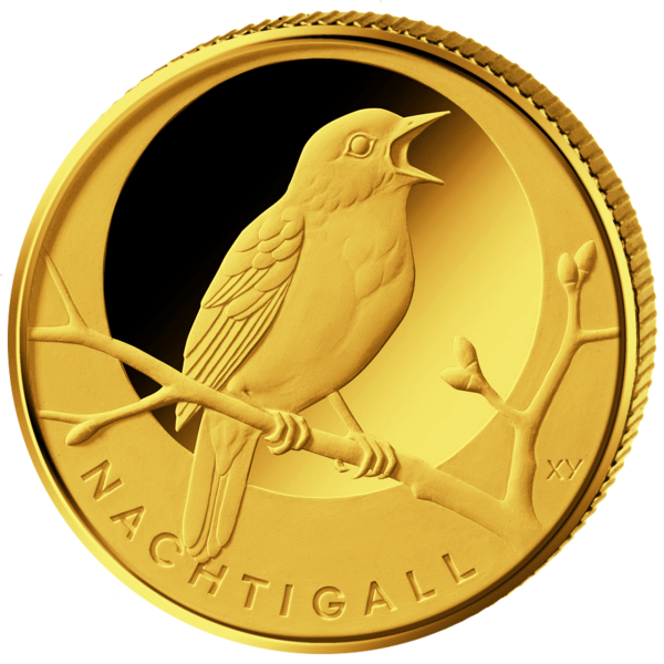 1/8 Unze Gold 20 Euro Heimische Vögel Nachtigall G Vorderseite_00110112016 20