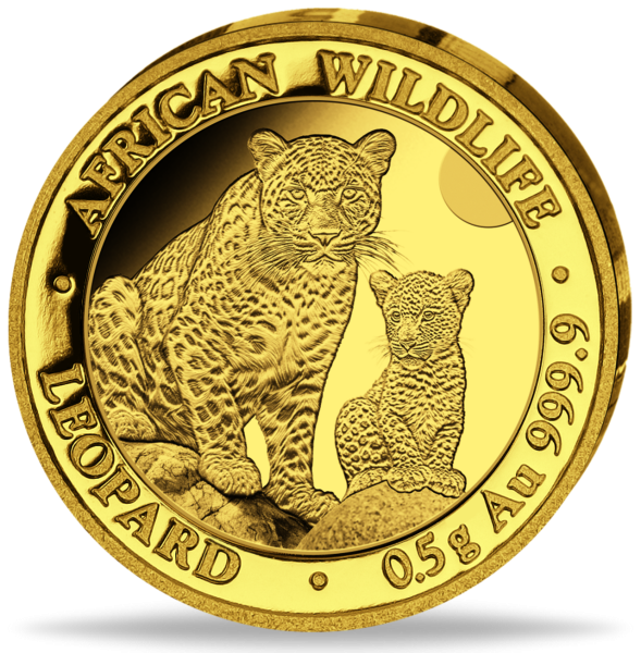 20 Shilling Leopard 0,5 g Gold 2024 - Münze Vorderseite