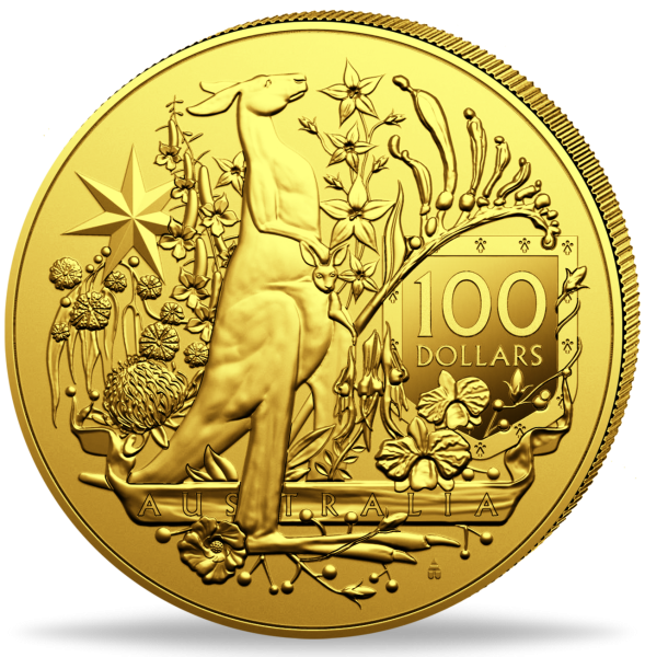 100 $ Australia`s Coat of Arms - Münze Vorderseite