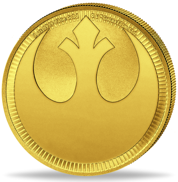 250 $ Star Wars Rebel Alliance 1 Unze Gold 2022 Vorderseite Münze