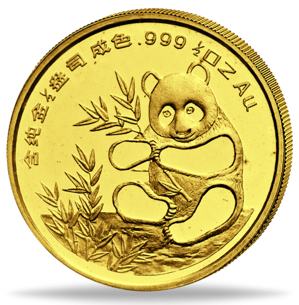 1/2 Unze Gold 50 Yuan China Panda München 1993 - Polierte Platte