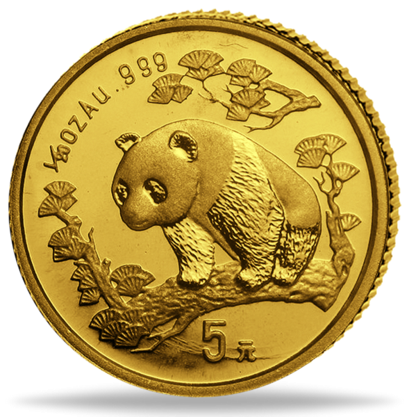 1/20 Unze Gold 5 Yuan China Panda 1997 - Polierte Platte