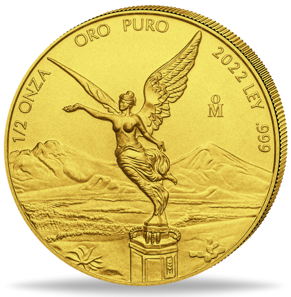 Halbe Unze Gold Libertad - Vorderseite Münze