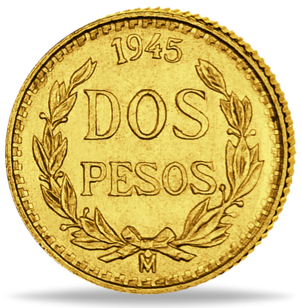 2 Peso Staatswappen Mexiko - Münze Vorderseite