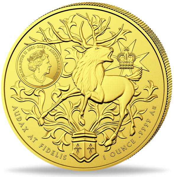 1 Unze Gold 100 Australische Dollar Coat of Arms 2023 - Vorderseite