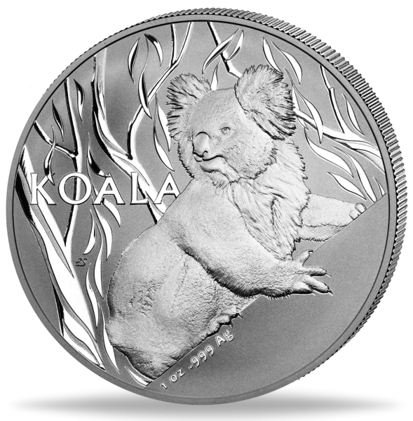 1 Unze Silbermünze Koala RAM 2024 Münzvorderseite