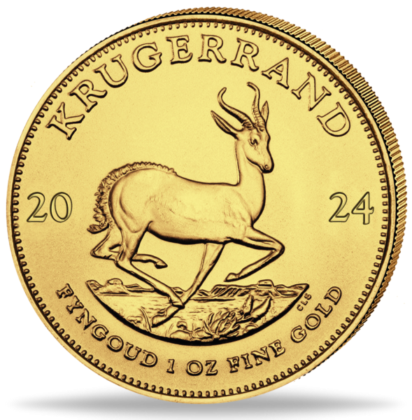 Südafrika 1 Unze Krügerrand 2024 - Gold - Münze Vorderseite
