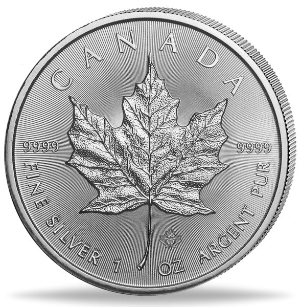 5 $ Maple Leaf 1 Unze Silber 2023 Vorderseite Münze