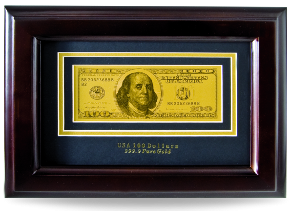 100 US-Dollar Goldbanknote „Benjamin Franklin“