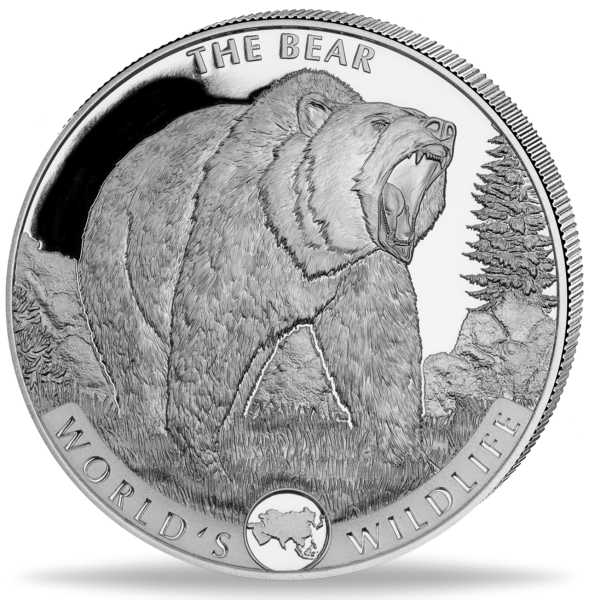20 Francs Bär - Vorderseite Anlagemünze