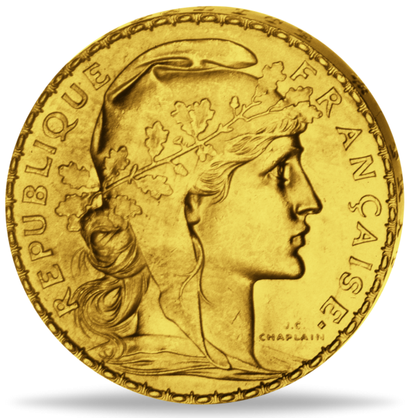 20 Französische Francs - Vorderseite Münze