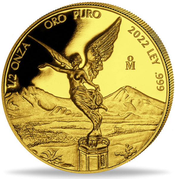 Halbe Onza Libertad Gold - Vorderseite Münze
