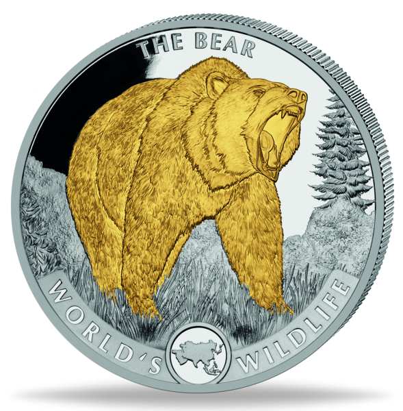 20 Francs Bär - Vorderseite Münze