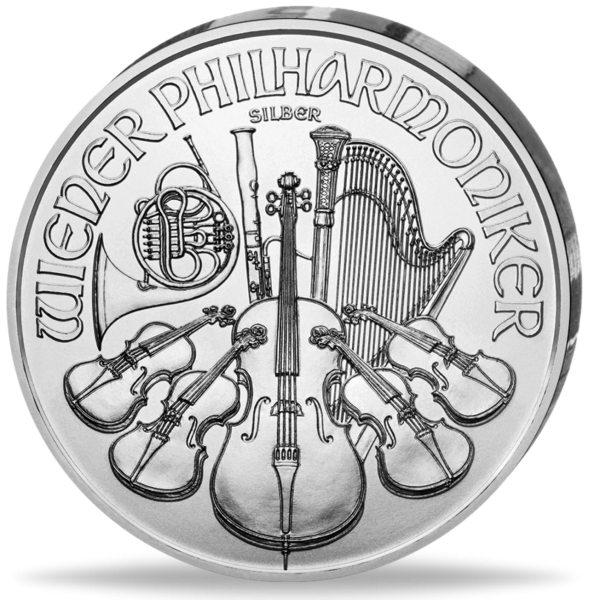 1,5 Euro Philharmoniker 1 Unze Silber - Münze Vorderseite